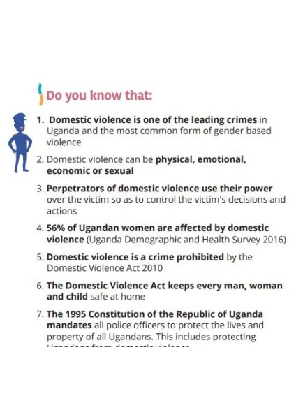 UGANDA POLICE FORCES ESSENTIAL SERVICES FOR DOMESTIC VIOLENCE CASES