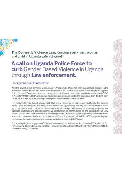 Ensuring Law Enforcement to curb Gender Based Violence