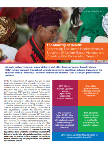 Ministry of Health Sector Policy Brief