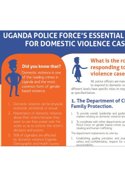 Uganda Police Forces Essential Services for Domestic Violence Cases